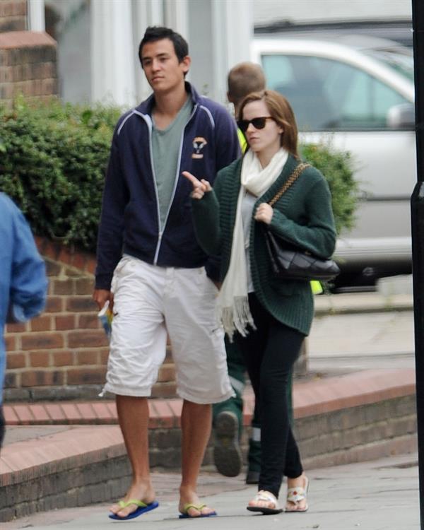 Emma Watson - In London with her boyfriend Will - August 25, 2012