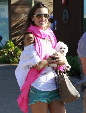 Alessandra Ambrosio at the Country Mart in Malibu on May 28, 2011
