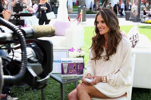Alessandra Ambrosio Philips Satin Perfect Fashion and Beauty Event March 23, 2012 