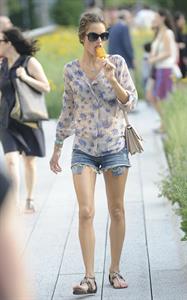 Alessandra Ambrosio New York candids on June 29, 2011 