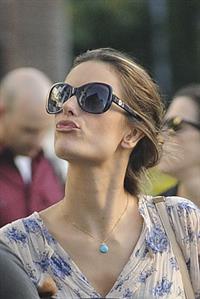Alessandra Ambrosio New York candids on June 29, 2011 