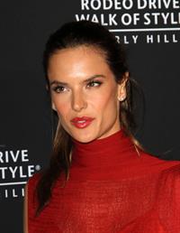 Alessandra Ambrosio at Rodeo Drive Walk of Style Award Honoring Iman and Missoni on October 23, 2011 