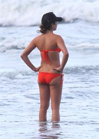 Lea Michele on the beach in Hawaii 1/1/13 
