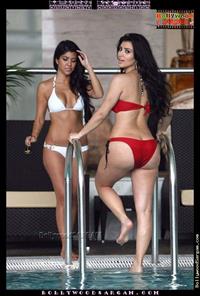 Kim Kardashian in a bikini