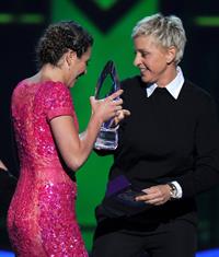 Lea Michele at the 39th Annual People's Choice Awards in Los Angeles on Jan 9, 2013