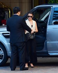 Lea Michele  Arriving at Montage Hotel  in Beverly Hills - Dec 26, 2012 