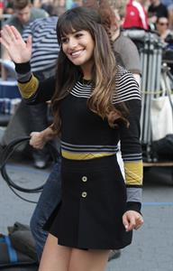 Lea Michele On the Glee set in Washington Square Park, NYC - August 11 2012