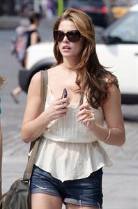 Ashley Greene out in New York City on July 7, 2010 