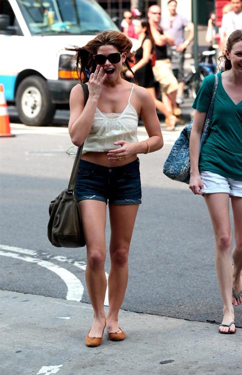 Ashley Greene out in New York City on July 7, 2010 