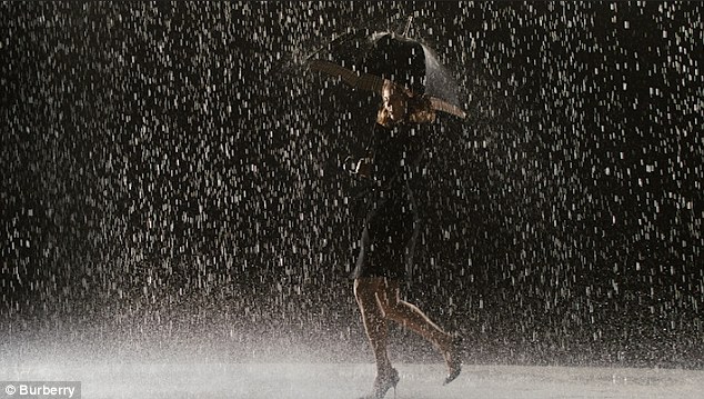 Lily James Topless for Burberry