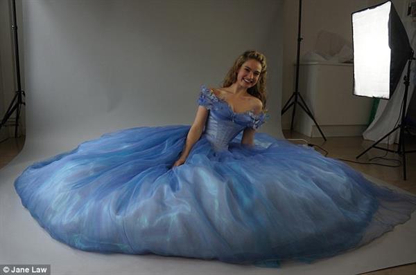 Lily James as Cinderella