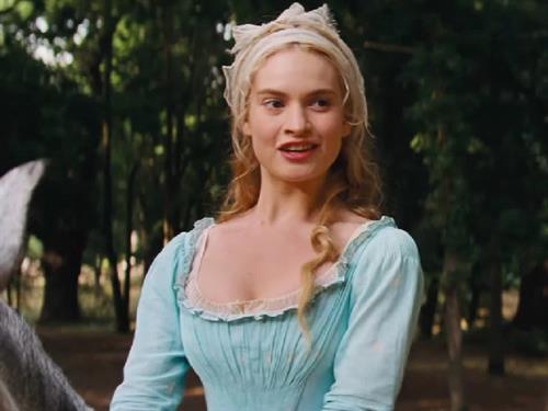 Lily James as Cinderella