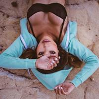 Johana Gómez in lingerie