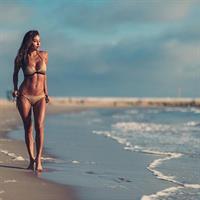 Johana Gómez in a bikini