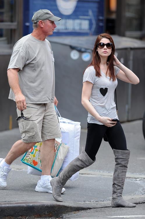 Ashley Greene shopping in New York City on March 18, 2011