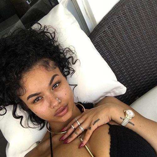 India Westbrooks taking a selfie