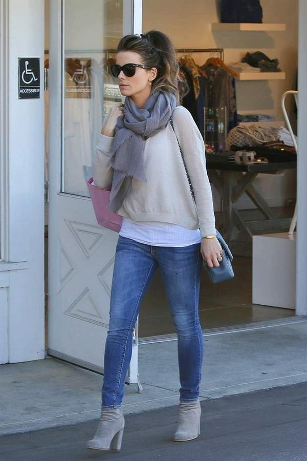 Kate Beckinsale shopping at Calypso store in Brentwood January 31, 2013
