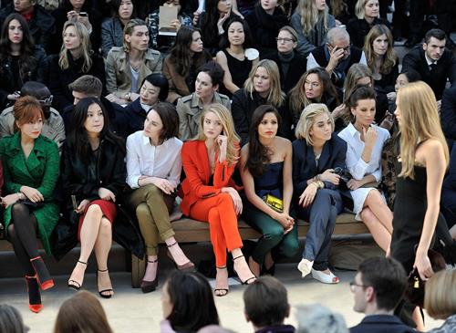 Kate Beckinsale Burberry Prorsum show at London Fashion Week 2/18/13 