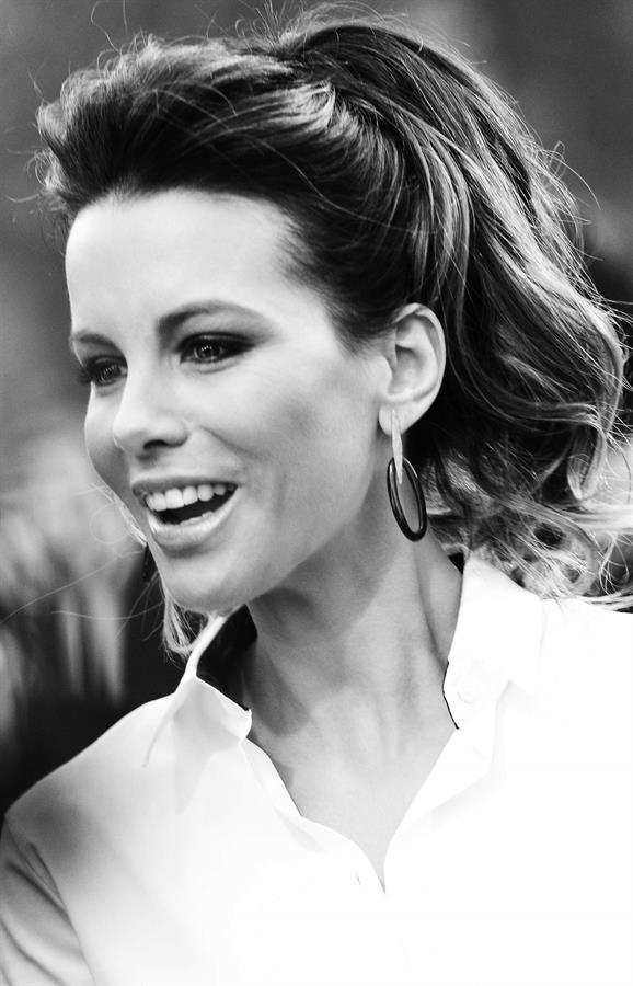 Kate Beckinsale Burberry Prorsum show at London Fashion Week 2/18/13 