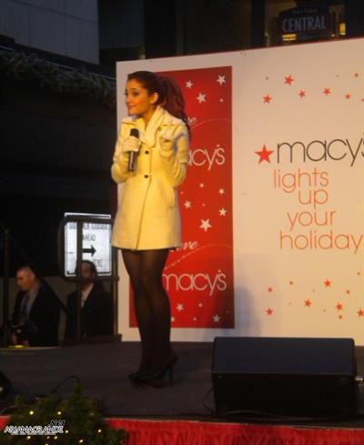 Ariana Grande Macys Lighting event in Boston November 26, 2010