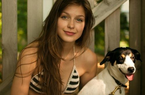 Melissa Benoist in a bikini