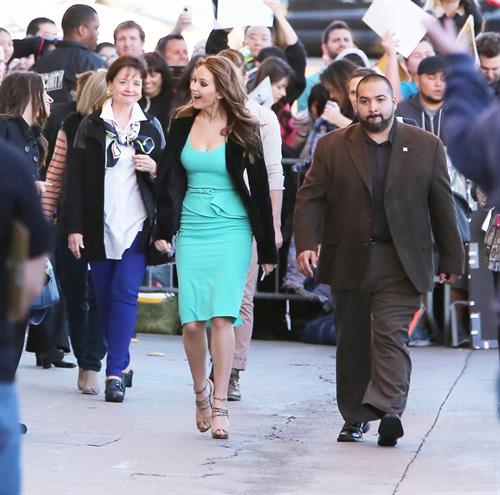 Jennifer Lawrence Arriving at the Jimmy Kimmel Live (January 31, 2013) 