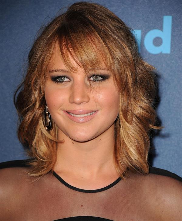 Jennifer Lawrence 24th Annual GLAAD Media Awards in Los Angeles, Apr. 20, 2013 