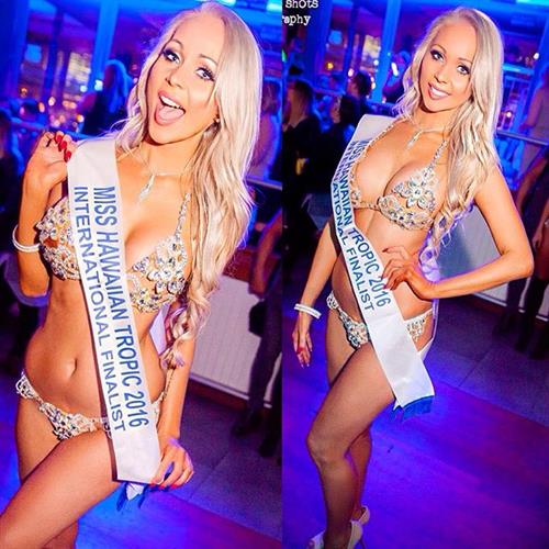 Krystal Dawson in a bikini