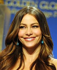 Sofia Vergara at the 69th annual Golden Globe Award Vominations on December 15, 2011