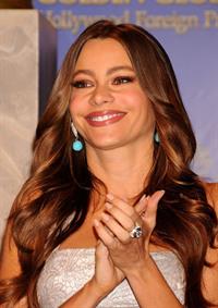 Sofia Vergara at the 69th annual Golden Globe Award Vominations on December 15, 2011
