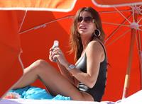 Sofia Vergara - beach candids in Miami 1/2/13  