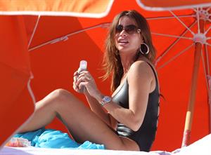 Sofia Vergara - beach candids in Miami 1/2/13  