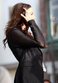 Sofia Vergara at The Grove with Mario Lopez on April 28, 2011 