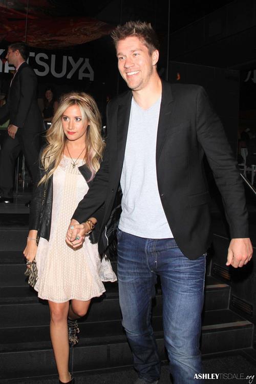 Ashley Tisdale leaving Katsuya restaurant in Hollywood 02-08-2012