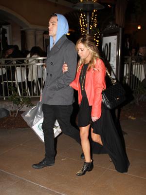 Ashley Tisdale holiday shopping at The Grove in LA 12/15/12 