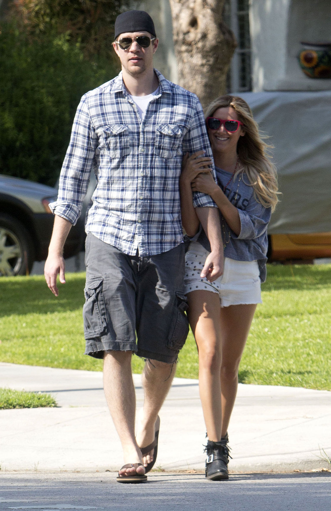 Ashley Tisdale walking around Toluca Lake May 5, 2012