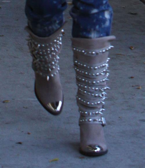 Ashley Tisdale Nine Zero One hair salon in West Hollywood 10/27/12