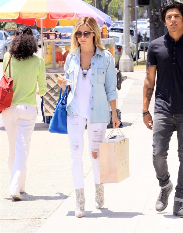 Ashley Tisdale Shopping In West Hollywood 5/30/12
