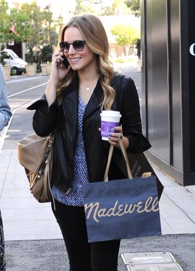 Kristen Bell out shopping at The Americana at Brand in Glendale 10/30/12