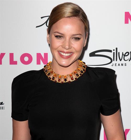 Abbie Cornish - Nylon Magazine 12th anniversary issue party with the sucker punch cast March 24 2011