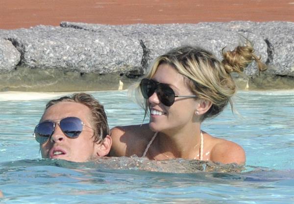 Abigail Clancy holiday at the Portocervo Hotel Cala di Volpe Sardinia Italy on July 12, 2010