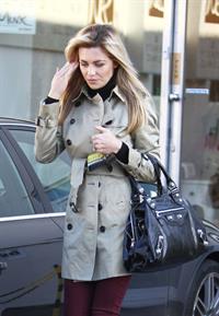 Abigail Clancy leaving a beauty parlour in Liverpool on January 14, 2012 
