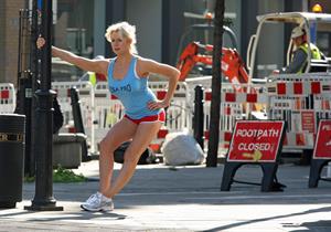 Abi Titmuss exercise candids in London October 22, 2010 