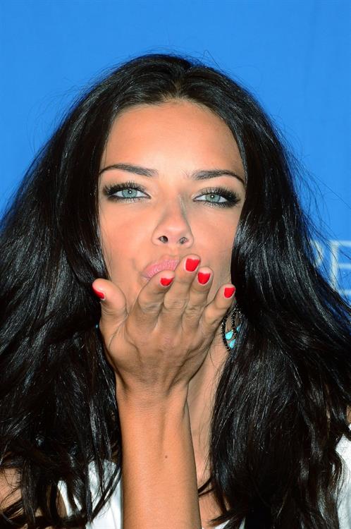 Adriana Lima Victoria's Secret Showstopper launch in New York City on August 9, 2011