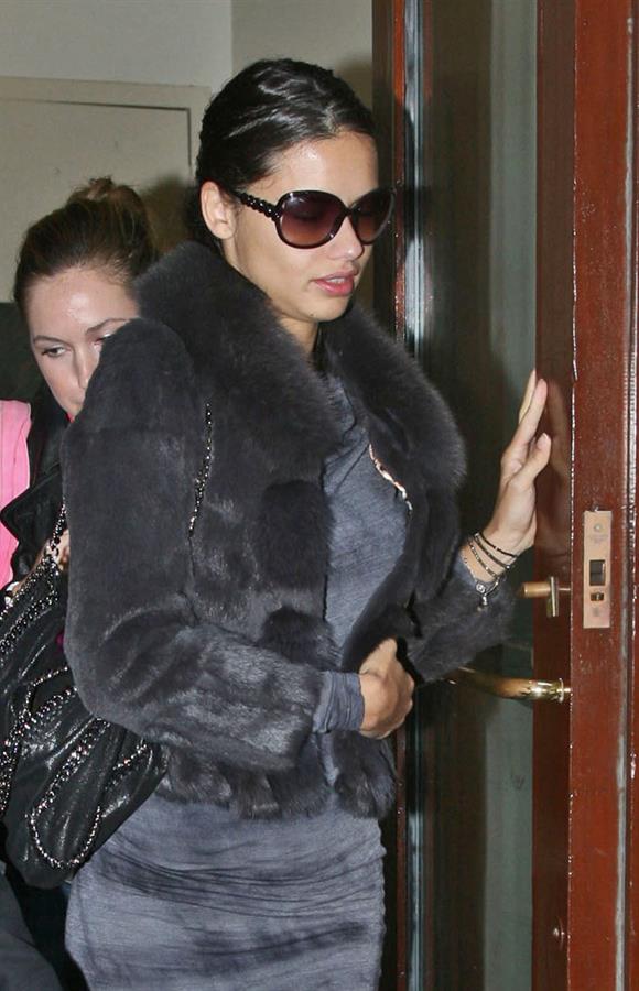 Adriana Lima leaving a medical office in New York City on November 8, 2011 