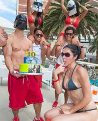 Adrianne Curry - Celebrates her 30th Birthday at Encore Beach Club in Las Vegas - August 4 2012