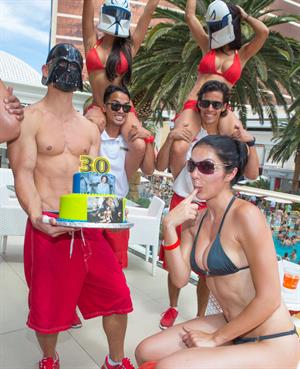 Adrianne Curry - Celebrates her 30th Birthday at Encore Beach Club in Las Vegas - August 4 2012