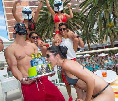 Adrianne Curry - Celebrates her 30th Birthday at Encore Beach Club in Las Vegas - August 4 2012