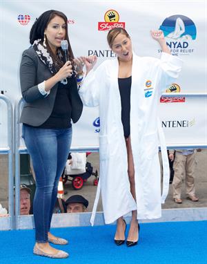 Adrienne Bailon – Swim for Relief Benefit, NY 10/9/13  