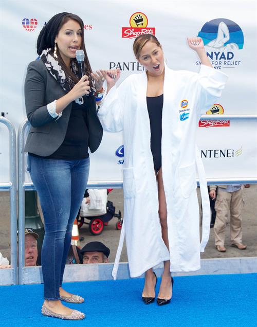 Adrienne Bailon – Swim for Relief Benefit, NY 10/9/13  